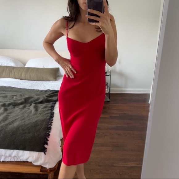 Reformation - Isabel red midi dress - size 4 - Picture 11 of 11